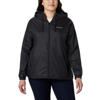 Columbia Jas Dames, Flash Forward Lined Windbreaker Plus Size Zwart, 93JVSKDFI